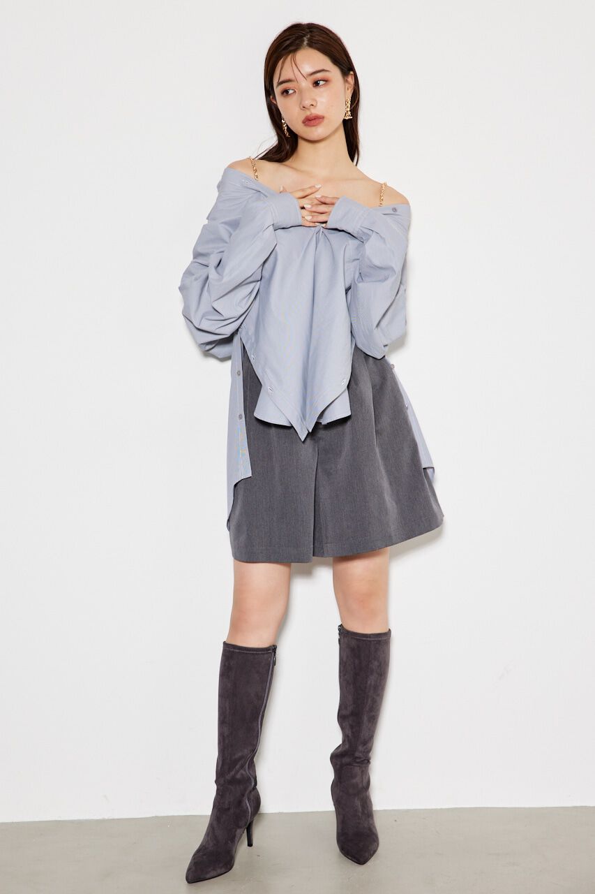 rienda「2wayチェーンオフショルBLS」|シャツ・ブラウス|