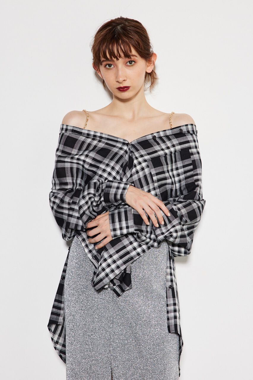 rienda「2wayチェーンオフショルBLS」|シャツ・ブラウス|Multi_1