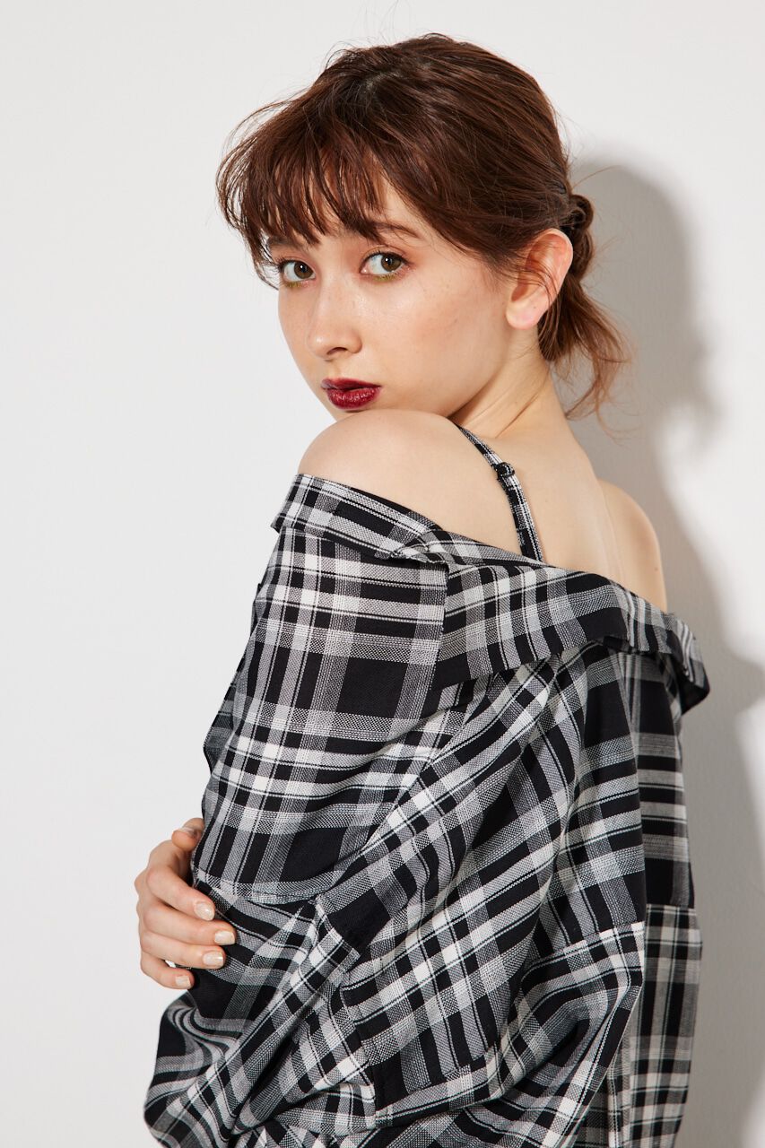 rienda「2wayチェーンオフショルBLS」|シャツ・ブラウス|