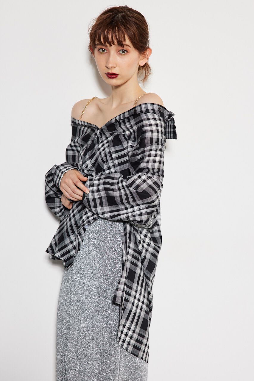 rienda「2wayチェーンオフショルBLS」|シャツ・ブラウス|