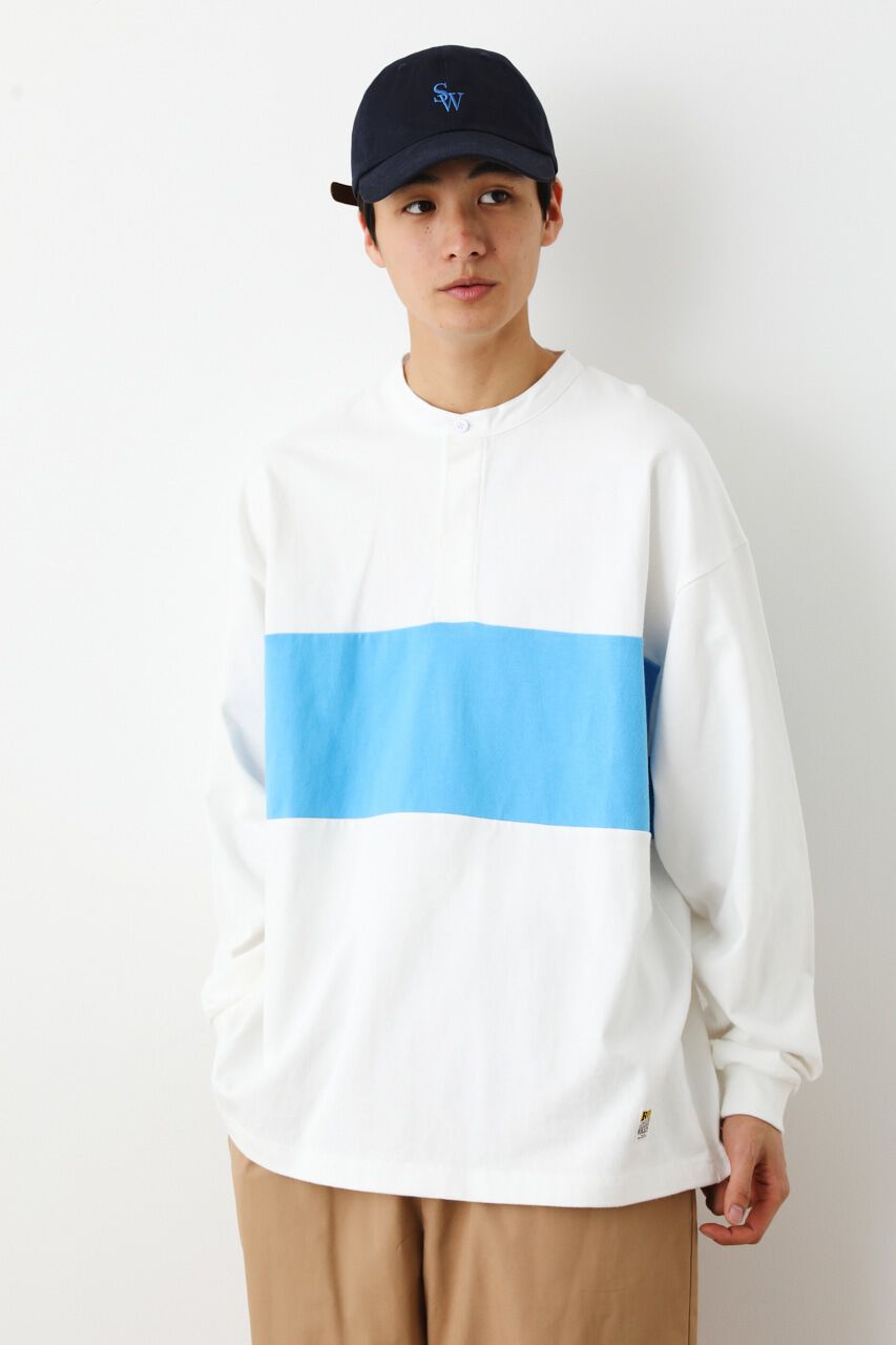 RODEO CROWNS「バンドカラーラガーシャツ」|Tシャツ・カットソー|柄WHT5