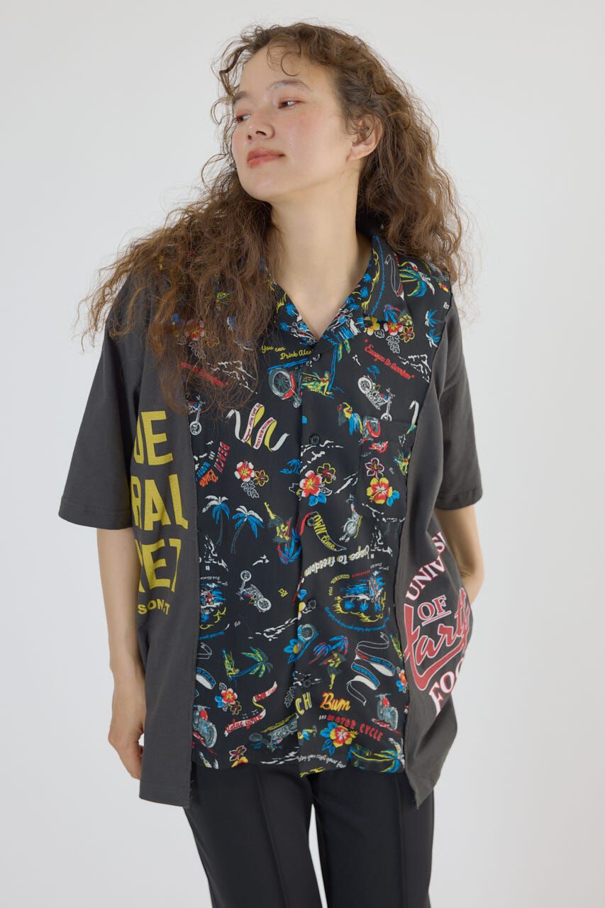 RODEO CROWNS「ドッキングアロハビッグシャツ」|シャツ・ブラウス|