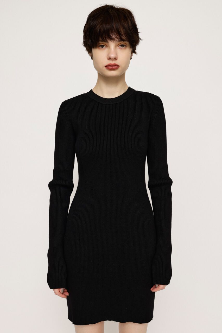 SLY「BI-COLOR RIB ショートワンピース」|ワンピース|
