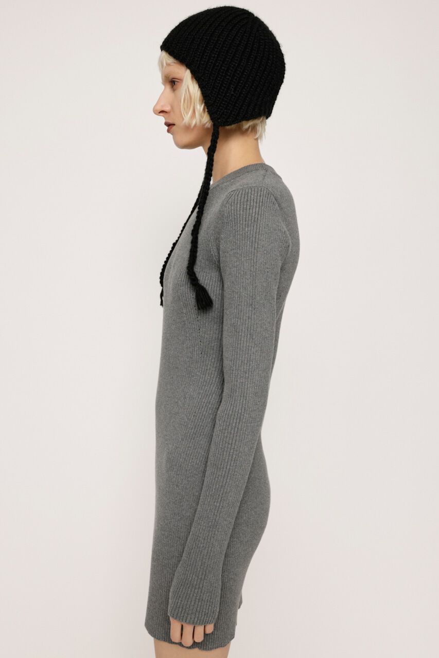 SLY「BI-COLOR RIB ショートワンピース」|ワンピース|