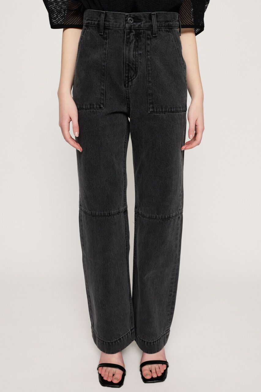 SLY「ワークワイドパンツ デニムパンツ ジーンズ」|デニム|