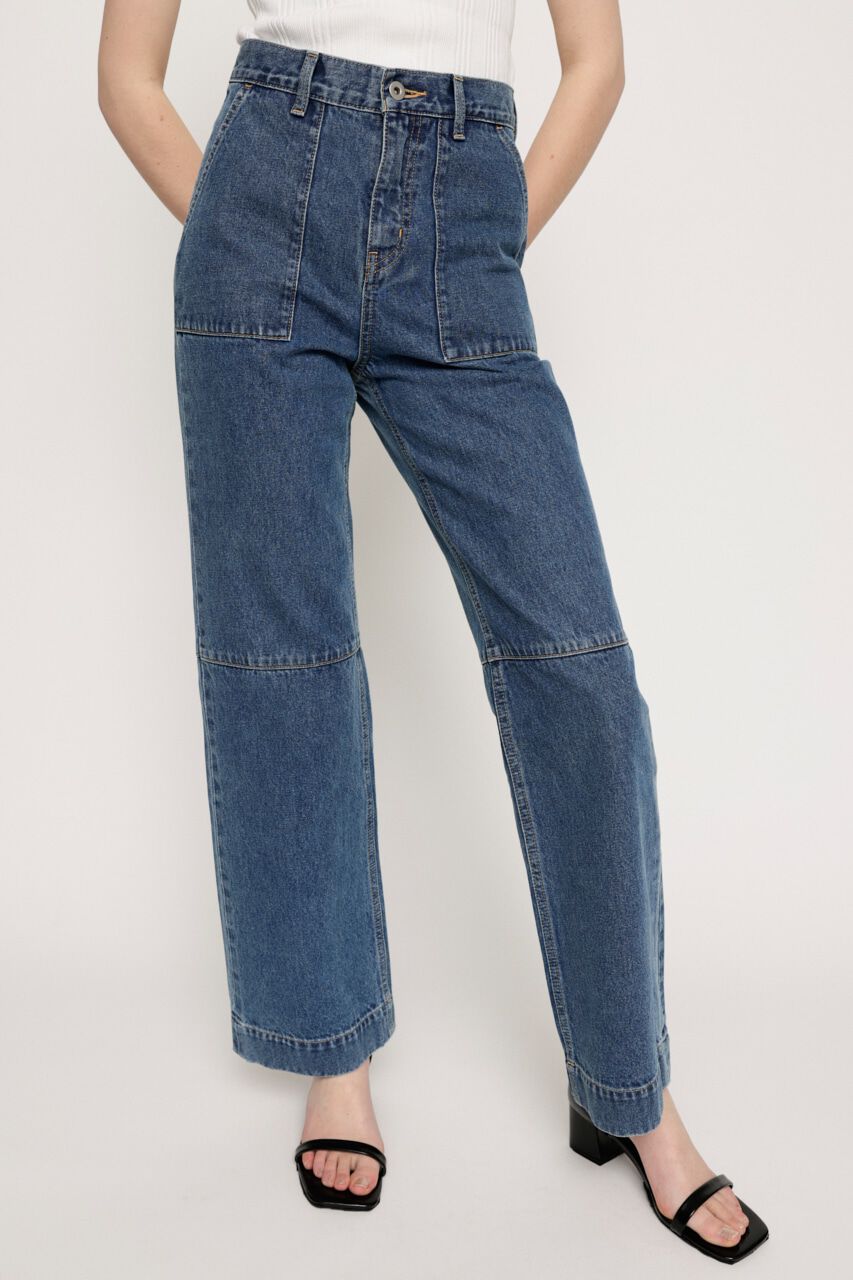 SLY「ワークワイドパンツ デニムパンツ ジーンズ」|デニム|
