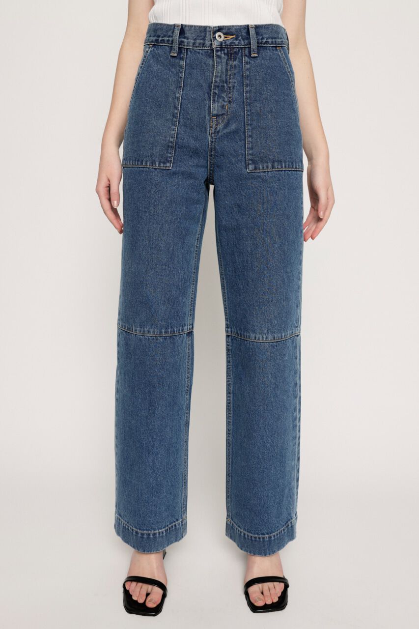 SLY「ワークワイドパンツ デニムパンツ ジーンズ」|デニム|