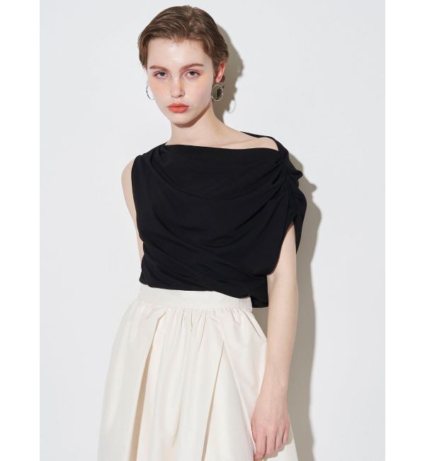 ELENDEEK「ASYMMETRY DRAPE CS」|Tシャツ・カットソー|