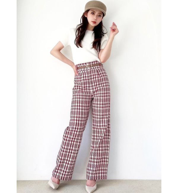 RESEXXY「ツイードワイドパンツ【セットアップ着用可能】」|その他|