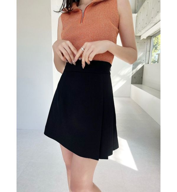 RESEXXY「サイドプリーツミニスカート」|スカート|ブラック