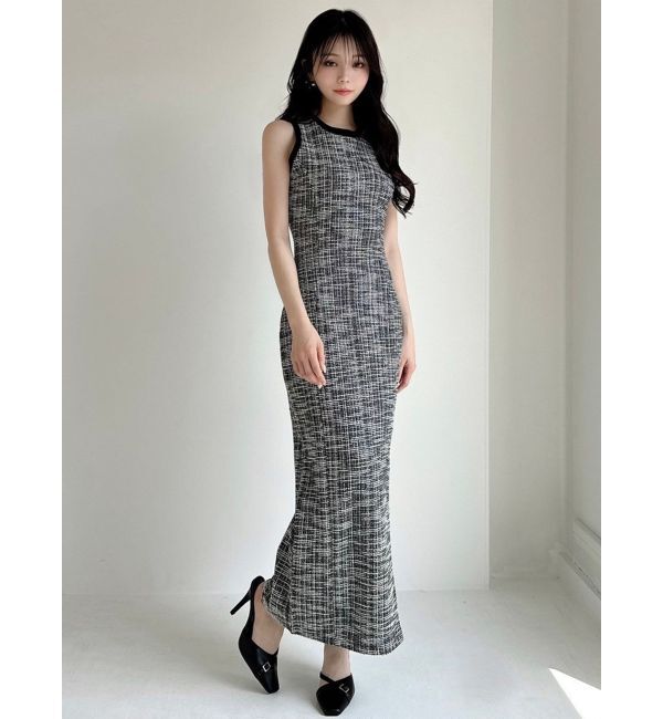 RESEXXY「カットツイードロングワンピース【セットアップ着用可能】」|ワンピース|