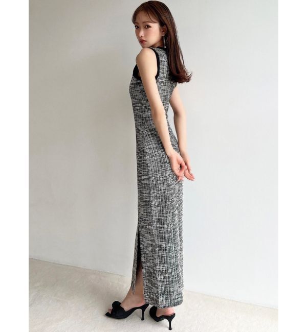 RESEXXY「カットツイードロングワンピース【セットアップ着用可能】」|ワンピース|