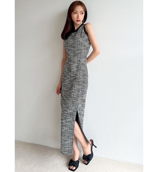 RESEXXY「カットツイードロングワンピース【セットアップ着用可能】」|ワンピース|