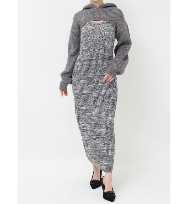 RESEXXY「メランジアンサンブルニットワンピース」|ワンピース|