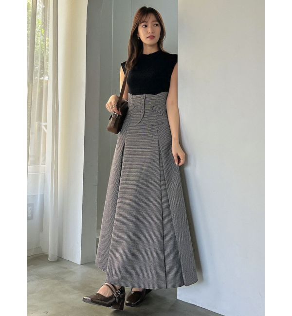 dazzlin「ミニチェックコルセットワンピース」|ワンピース|