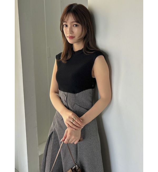 dazzlin「ミニチェックコルセットワンピース」|ワンピース|