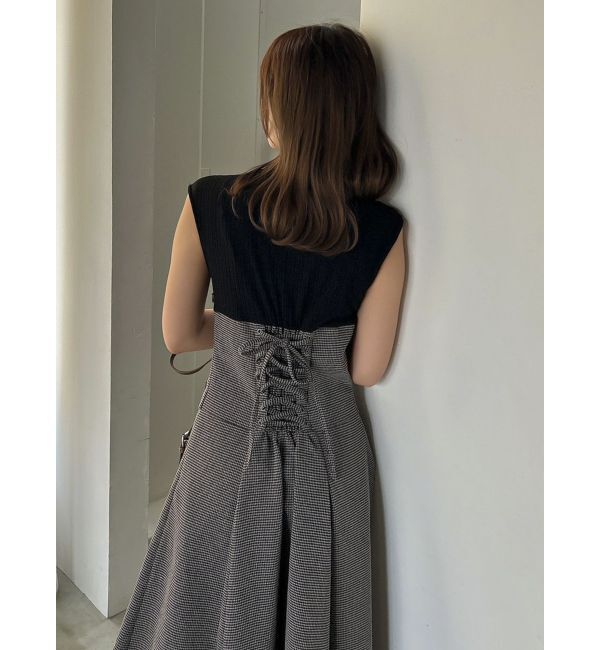 dazzlin「ミニチェックコルセットワンピース」|ワンピース|