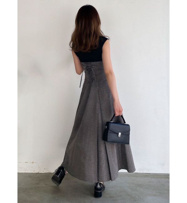 dazzlin「ミニチェックコルセットワンピース」|ワンピース|