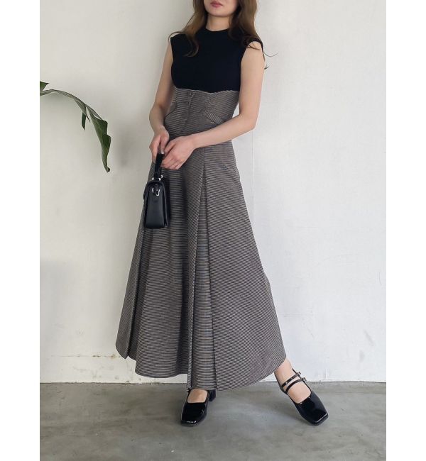 dazzlin「ミニチェックコルセットワンピース」|ワンピース|