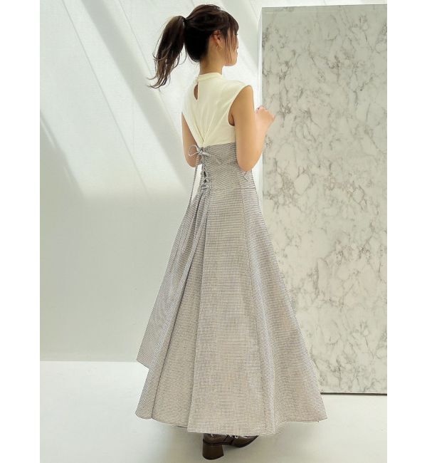 dazzlin「ミニチェックコルセットワンピース」|ワンピース|