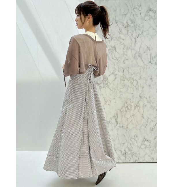 dazzlin「ミニチェックコルセットワンピース」|ワンピース|