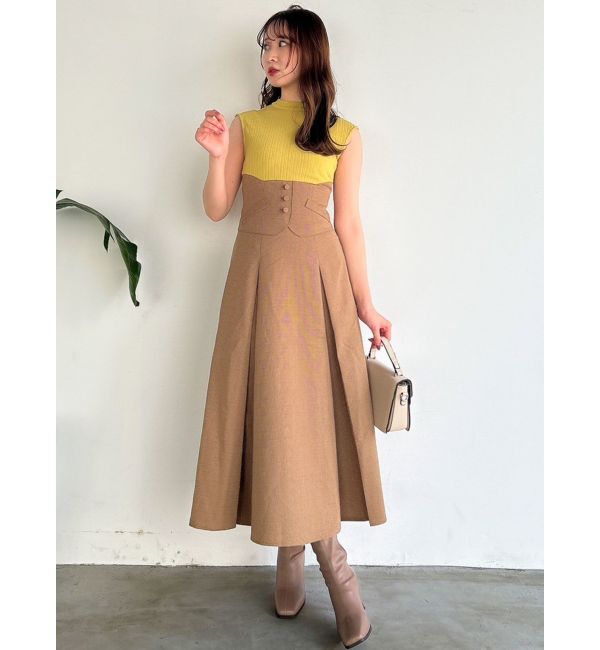 dazzlin「ミニチェックコルセットワンピース」|ワンピース|