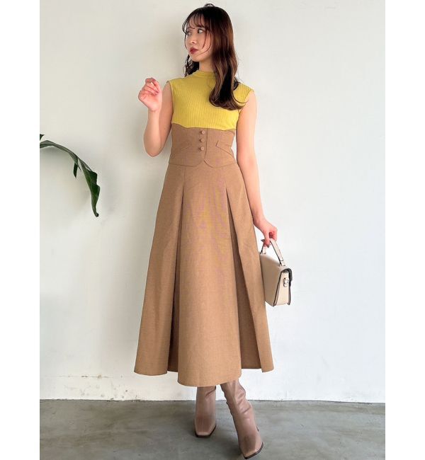 dazzlin「ミニチェックコルセットワンピース」|ワンピース|