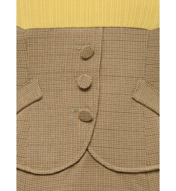 dazzlin「ミニチェックコルセットワンピース」|ワンピース|