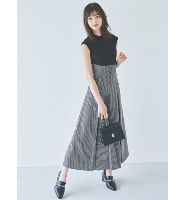 dazzlin「ミニチェックコルセットワンピース」|ワンピース|