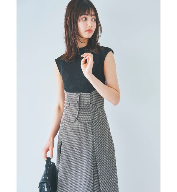 dazzlin「ミニチェックコルセットワンピース」|ワンピース|