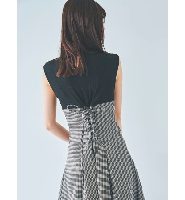 dazzlin「ミニチェックコルセットワンピース」|ワンピース|