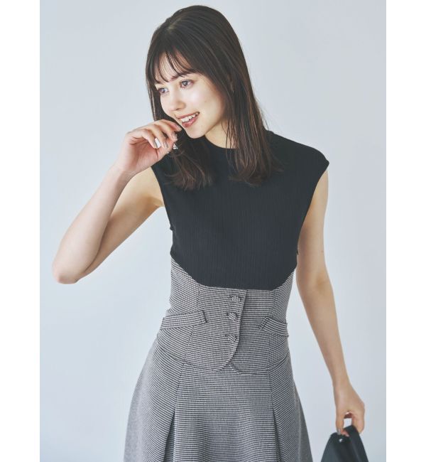 dazzlin「ミニチェックコルセットワンピース」|ワンピース|