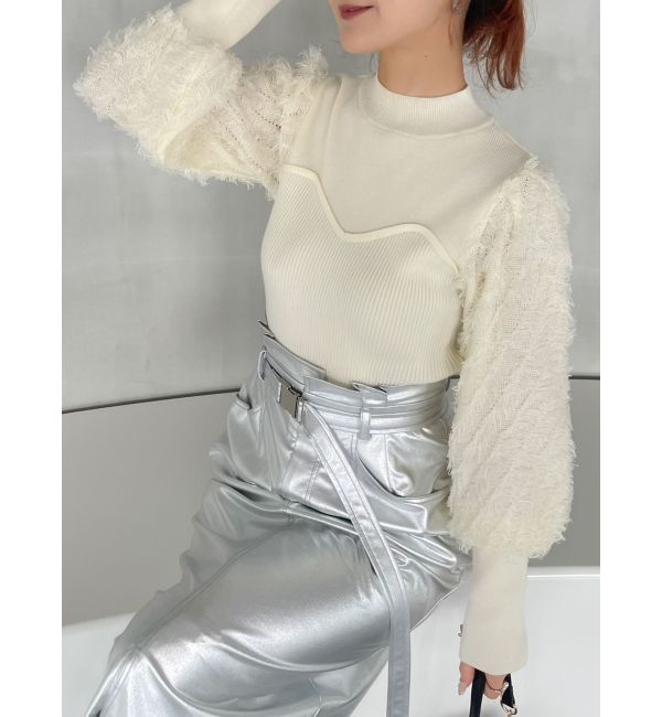 dazzlin「メタリックストレートスカート」|スカート|