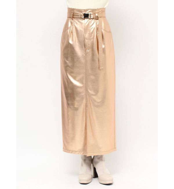 dazzlin「メタリックストレートスカート」|スカート|