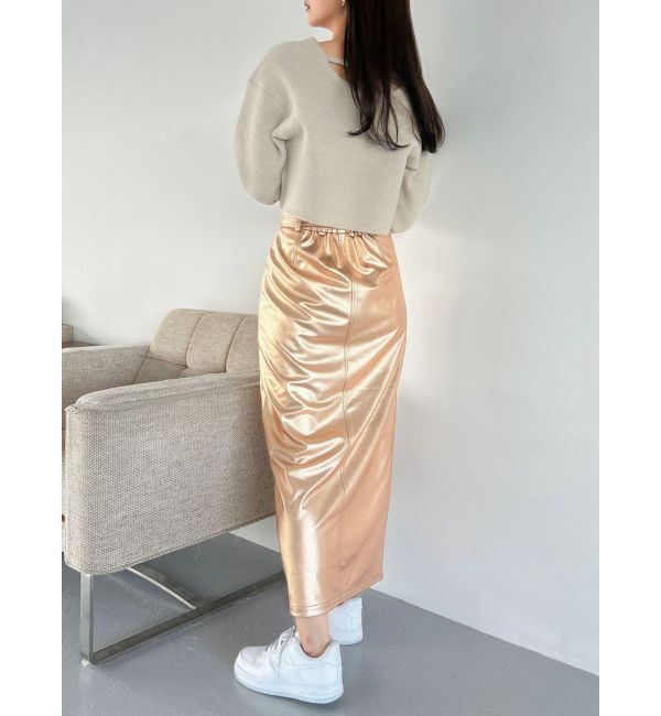 dazzlin「メタリックストレートスカート」|スカート|