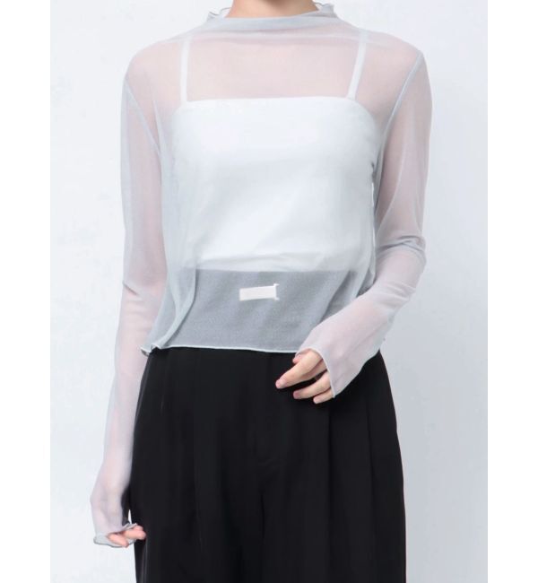 dazzlin「シアーグロスインナーカットソー」|Tシャツ・カットソー|ライトグレー