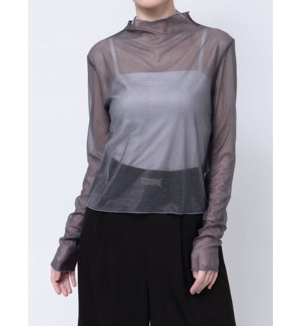 dazzlin「シアーグロスインナーカットソー」|Tシャツ・カットソー|グレー