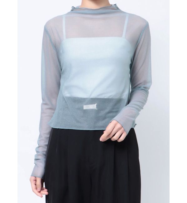 dazzlin「シアーグロスインナーカットソー」|Tシャツ・カットソー|ブルー