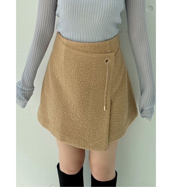 dazzlin「【SETUP】レディミニスカート※セットアップ対応」|スカート|キャメル