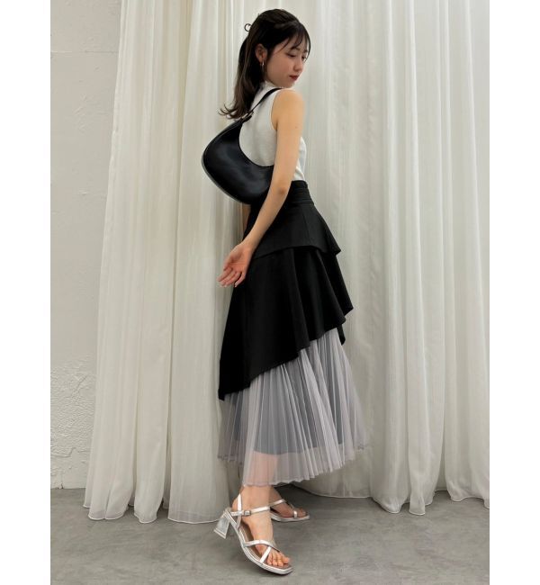 dazzlin「アシメティアードプリーツスカート」|スカート|
