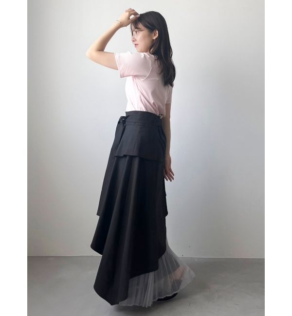 dazzlin「アシメティアードプリーツスカート」|スカート|