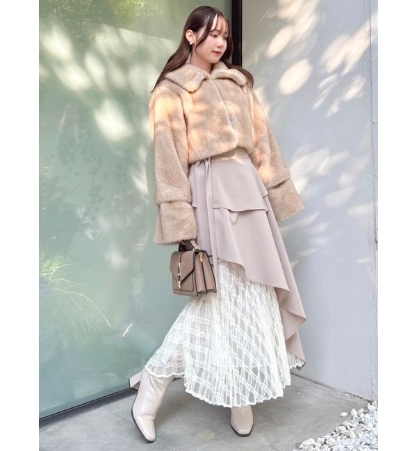 dazzlin「アシメティアードプリーツスカート」|スカート|