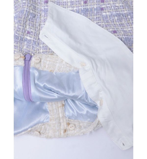 dazzlin「ラメツイードフレアミニワンピース」|ワンピース|