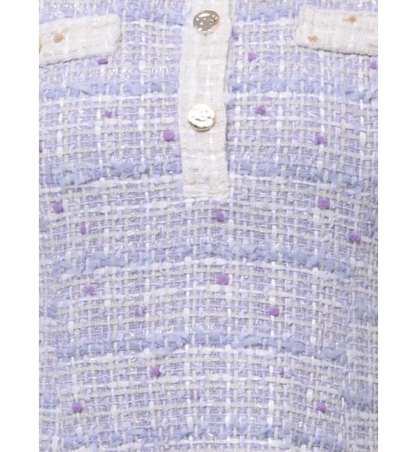 dazzlin「ラメツイードフレアミニワンピース」|ワンピース|