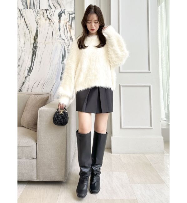 dazzlin「シャギークルーニットトップス」|ニット・セーター|