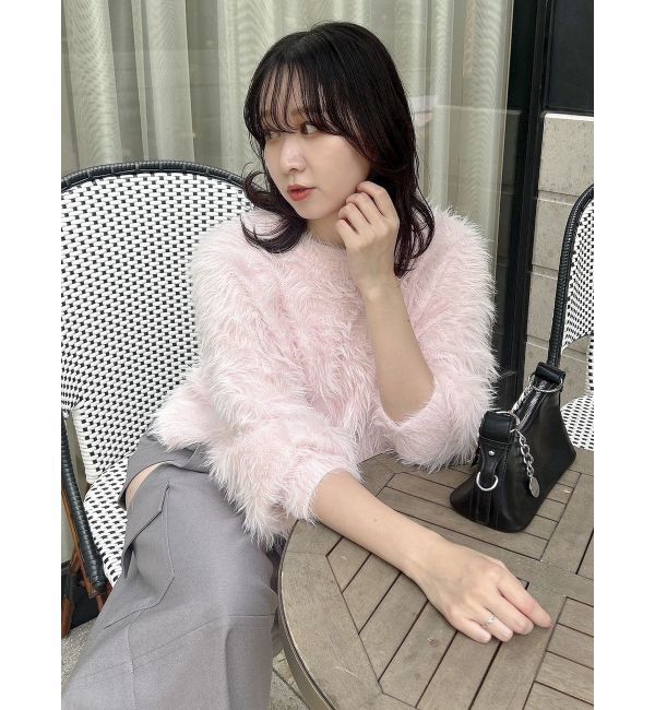 dazzlin「シャギークルーニットトップス」|ニット・セーター|