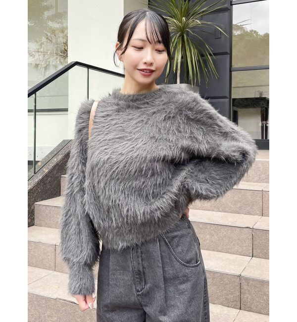 dazzlin「シャギークルーニットトップス」|ニット・セーター|