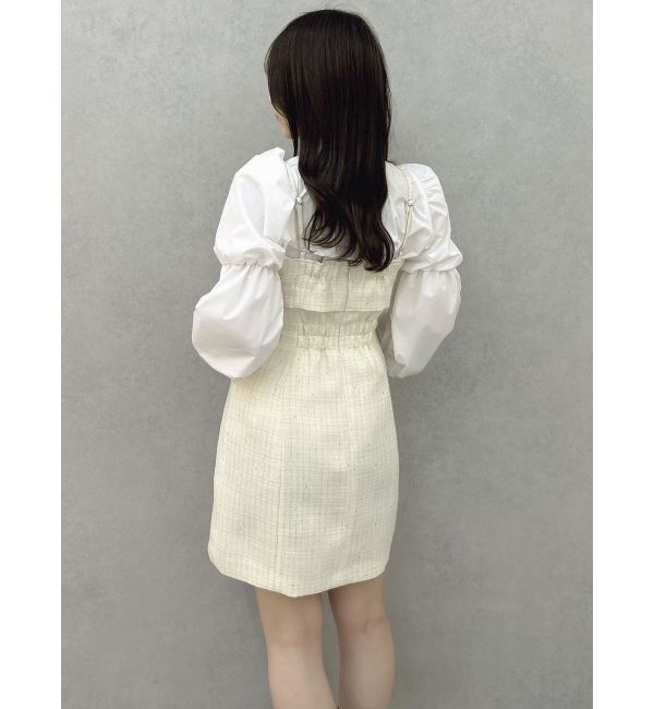 dazzlin「ペプラムボリュームスリーブボウタイブラウス」|シャツ・ブラウス|