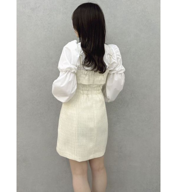 dazzlin「ペプラムボリュームスリーブボウタイブラウス」|シャツ・ブラウス|