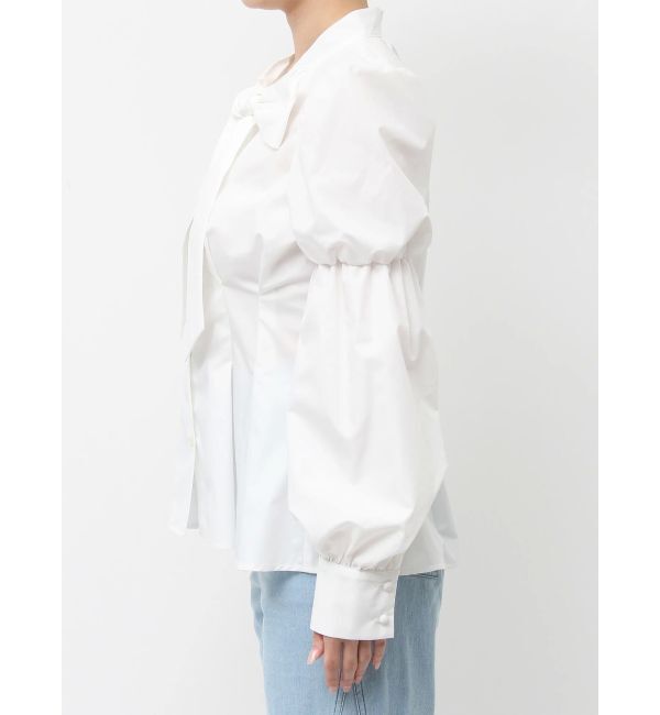 dazzlin「ペプラムボリュームスリーブボウタイブラウス」|シャツ・ブラウス|
